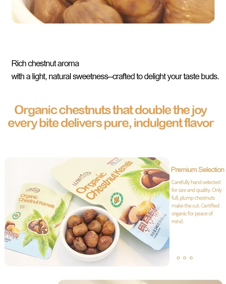 Organic Chestnut Kernels - detail