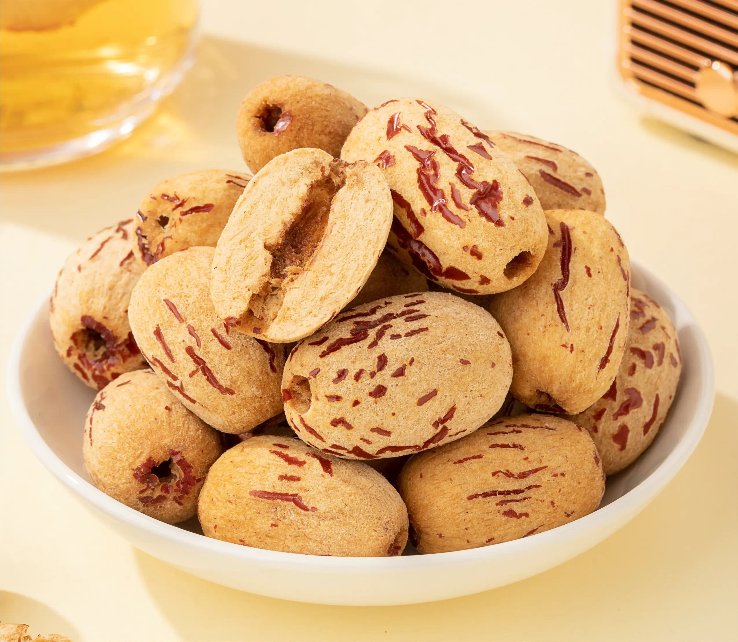 Bowl of dried red dates