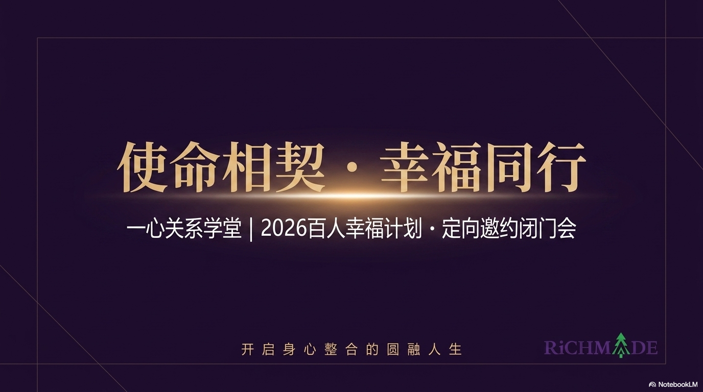 一站式全人幸福教育:一心关系学堂正式亮相,以觉知修心,让幸福不走弯路