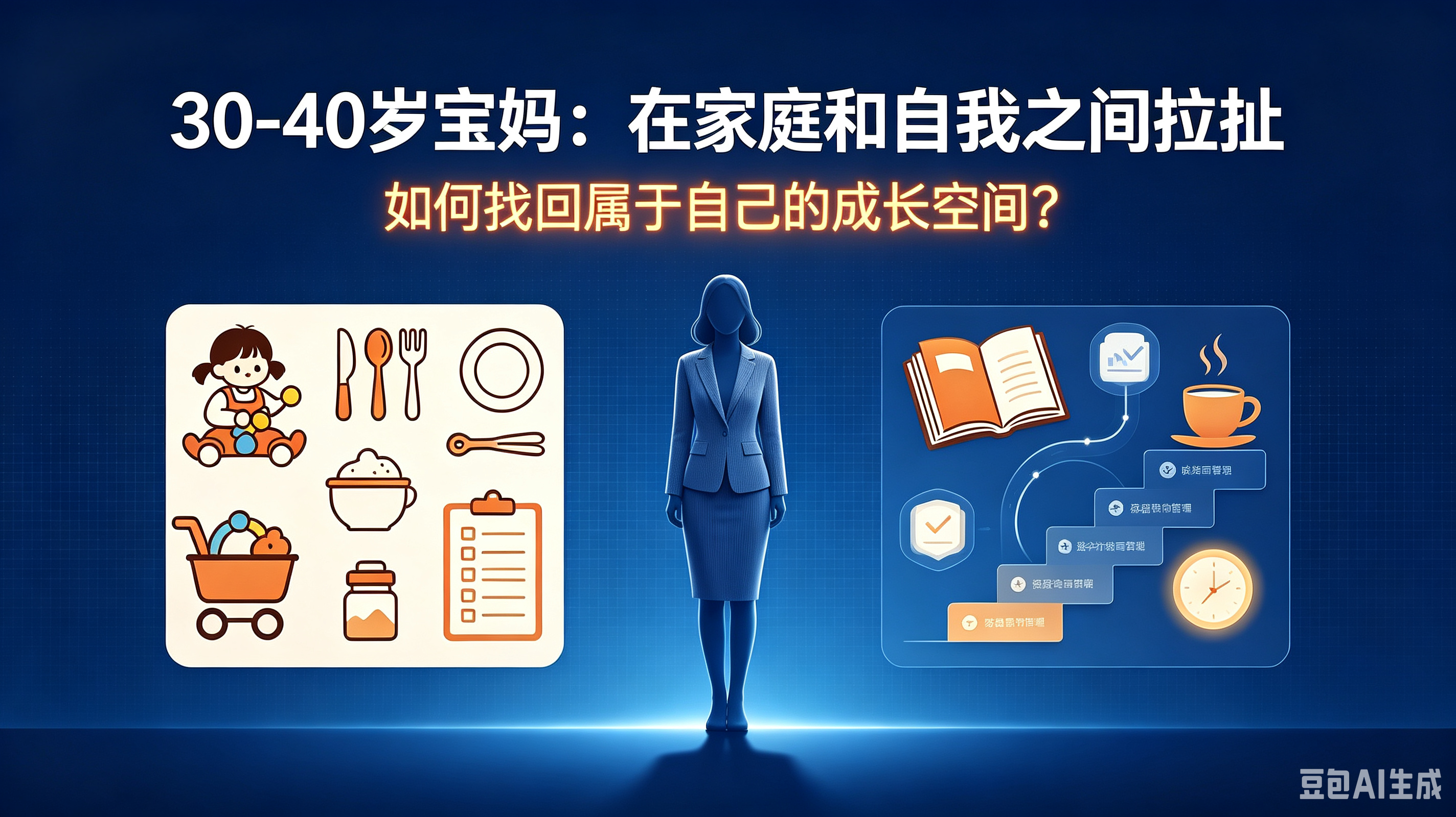 30-40岁宝妈:在家庭和自我之间拉扯,如何找回属于自己的成长空间?