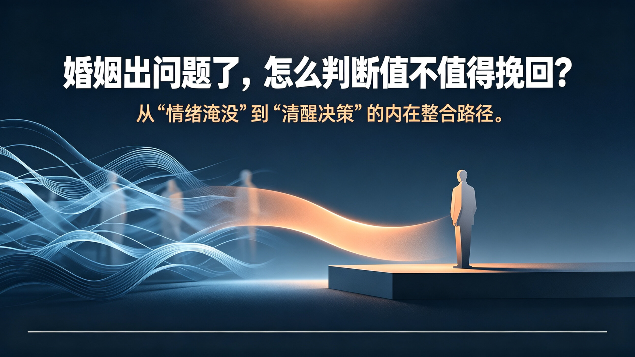 婚姻出问题了,怎么判断值不值得挽回?从“情绪淹没”到“清醒决策”的内在整合路径