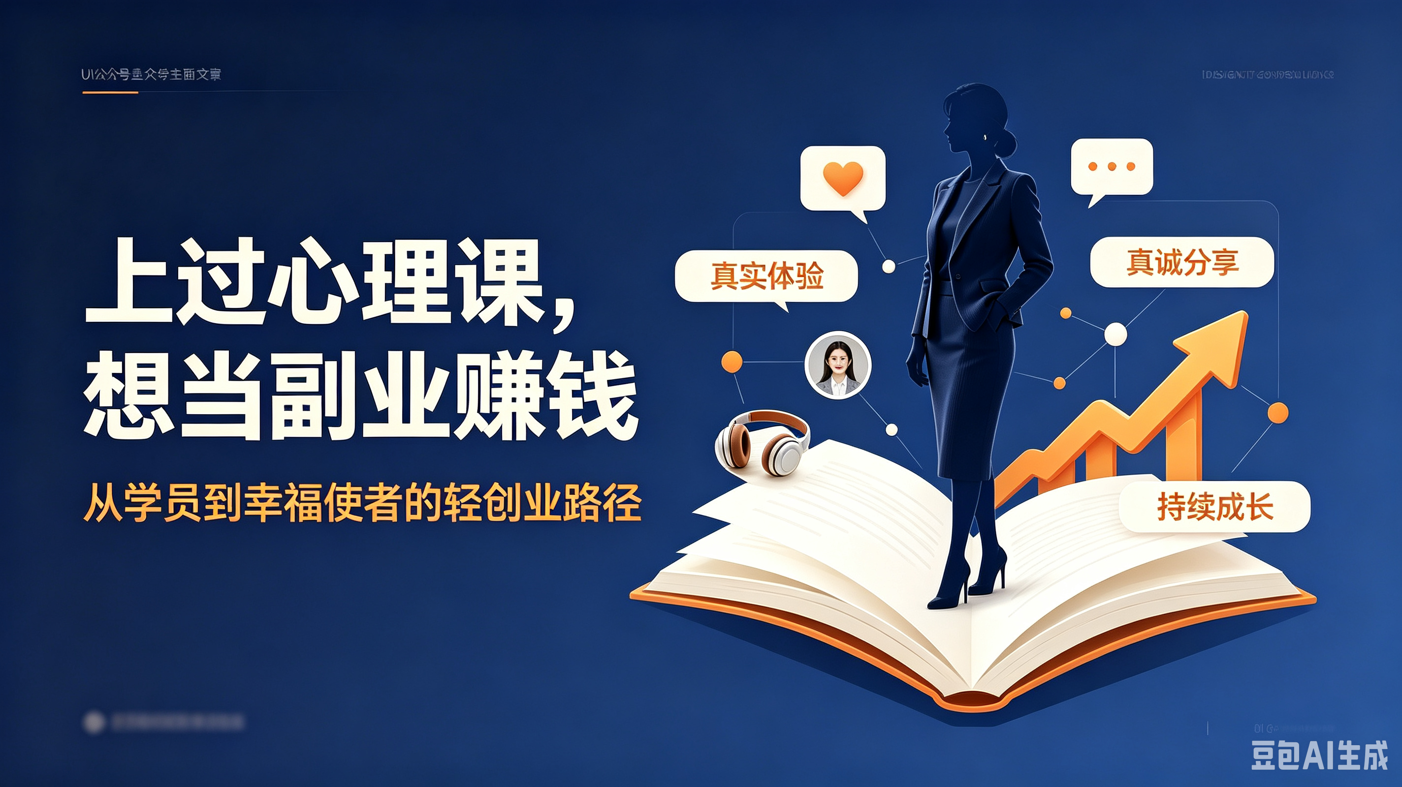 上过心理课,想当副业赚钱,有没有靠谱模式?从“学员”到“幸福使者”的轻创业路径