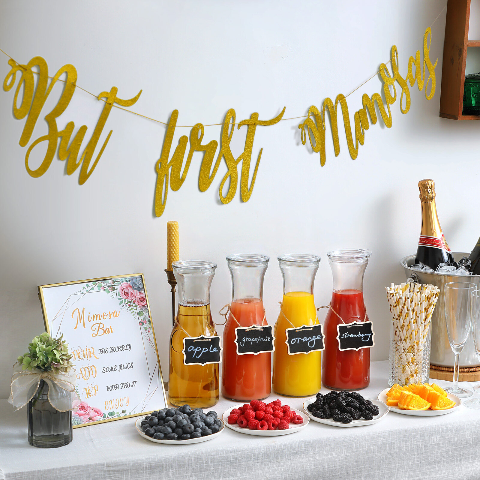 Glass Pitcher for Mimosa Bar