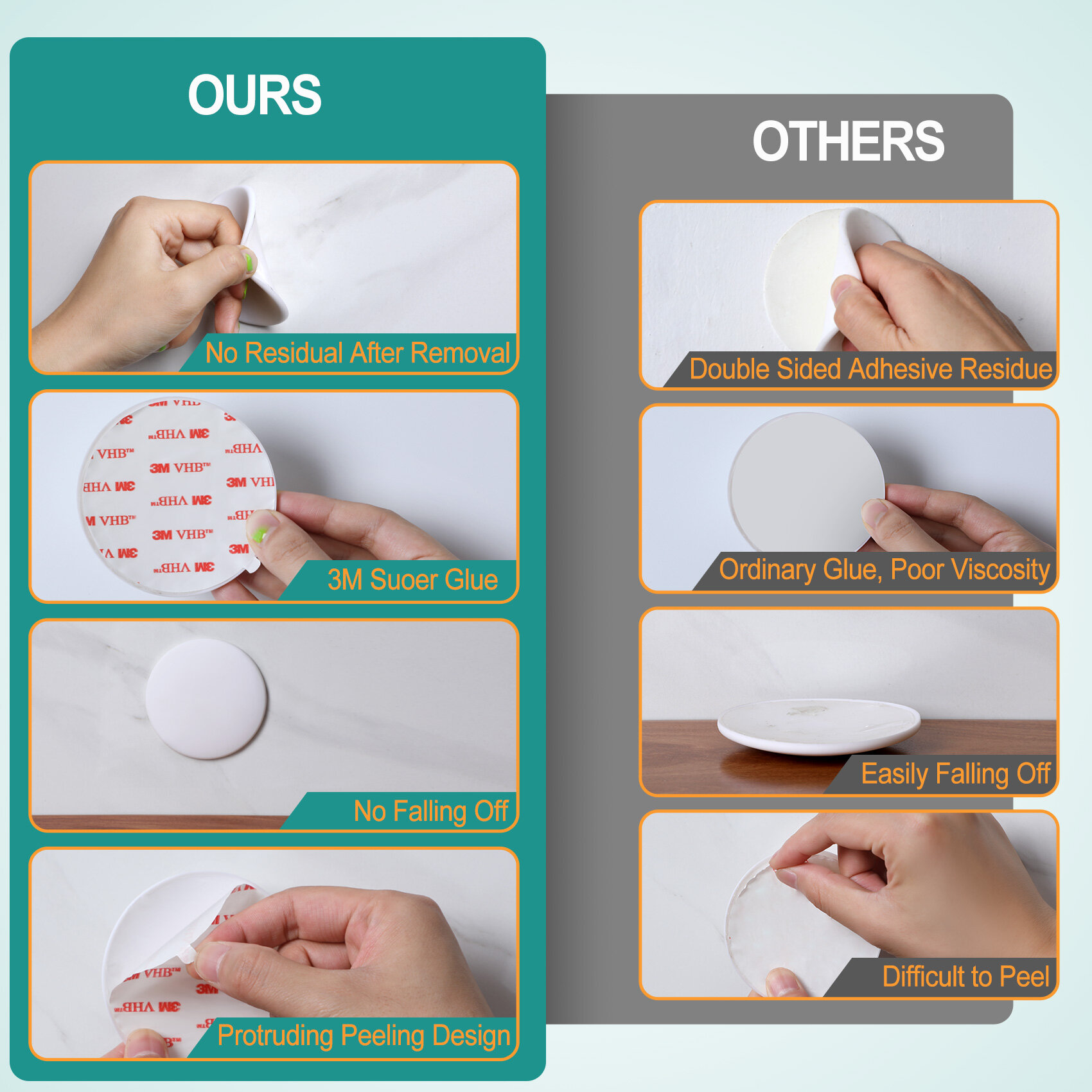 Nrtany 3.15" Door Stoppers Wall Protector view 3