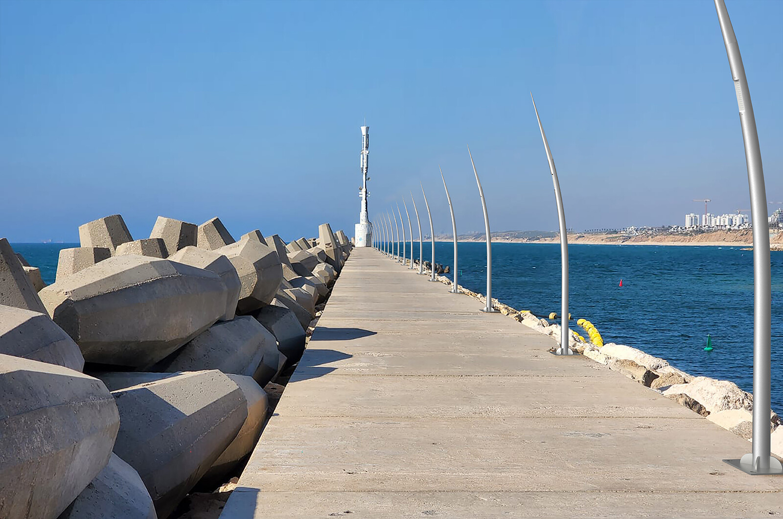 Modern Bollard Light