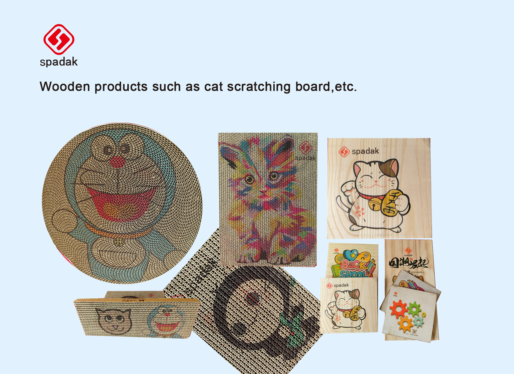 Wooden Cat Scratcher Printing