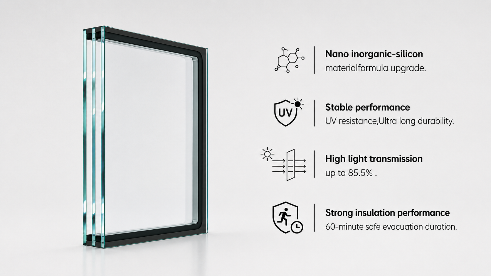 GFP Fire-resistant Finished Glass