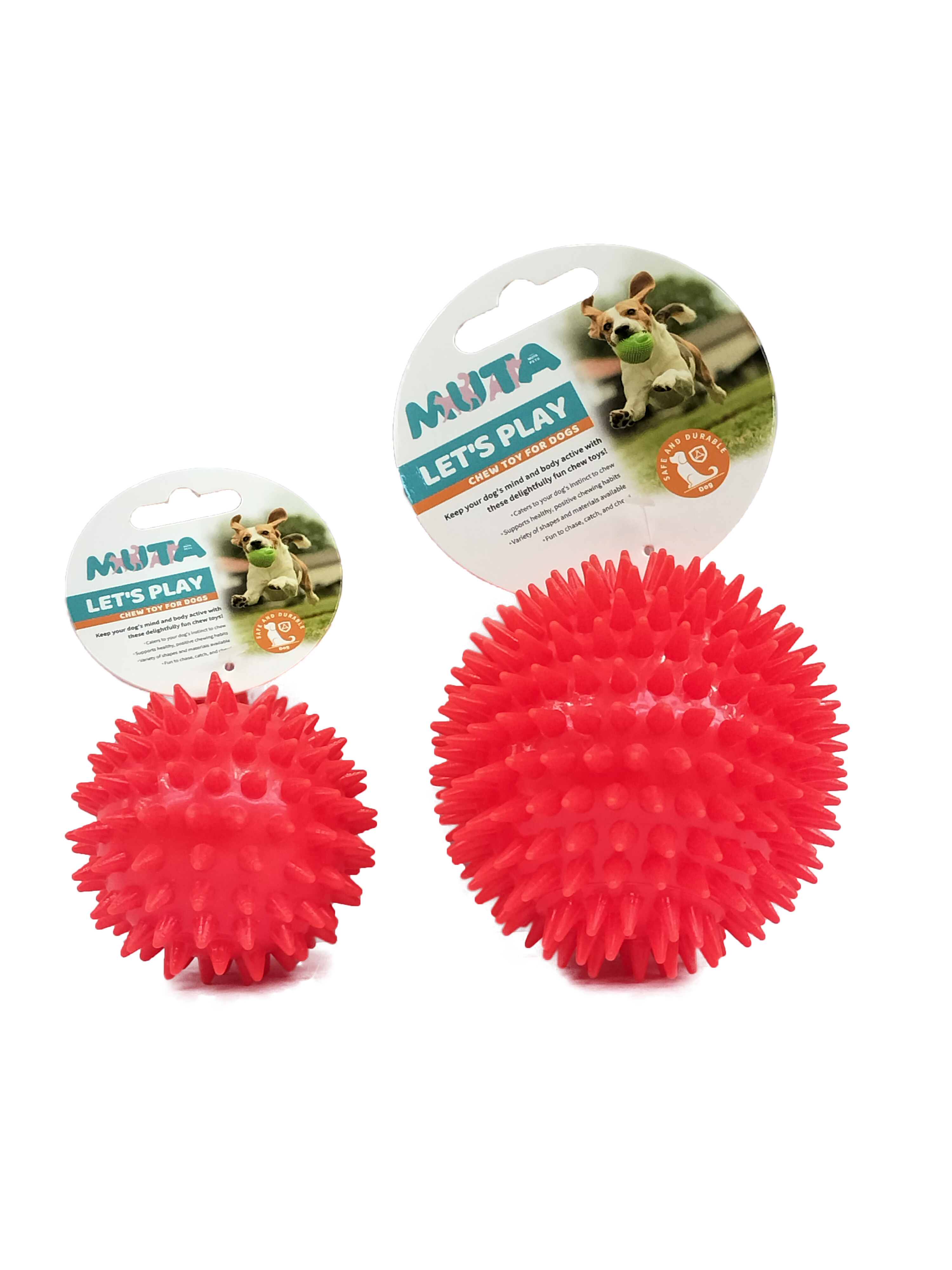 Creaking Spike Chew Toy - Red