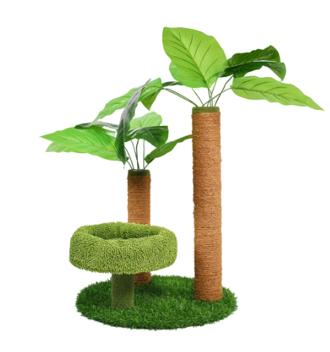 The Jungle Cat Tree - Plush Beds and Scratching Post