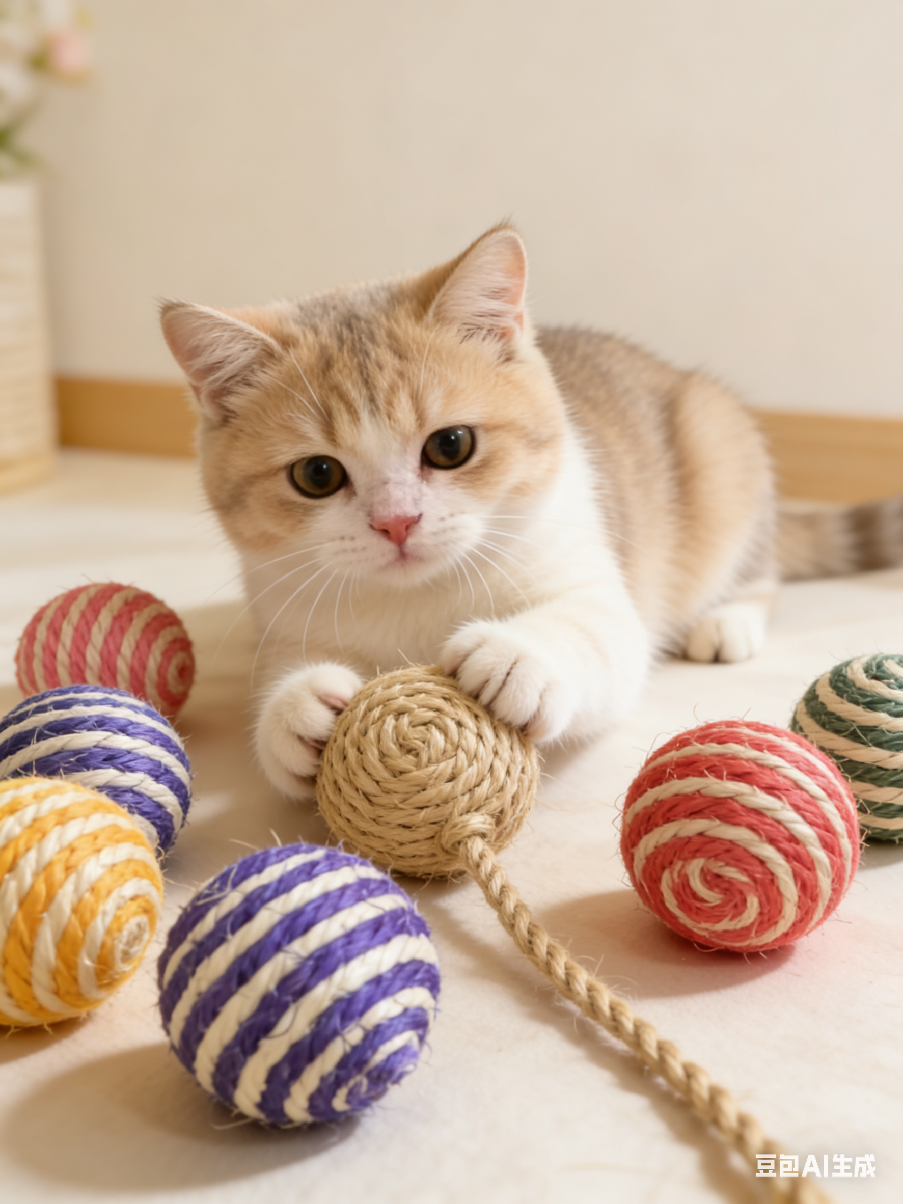 Pet products lifestyle display scene