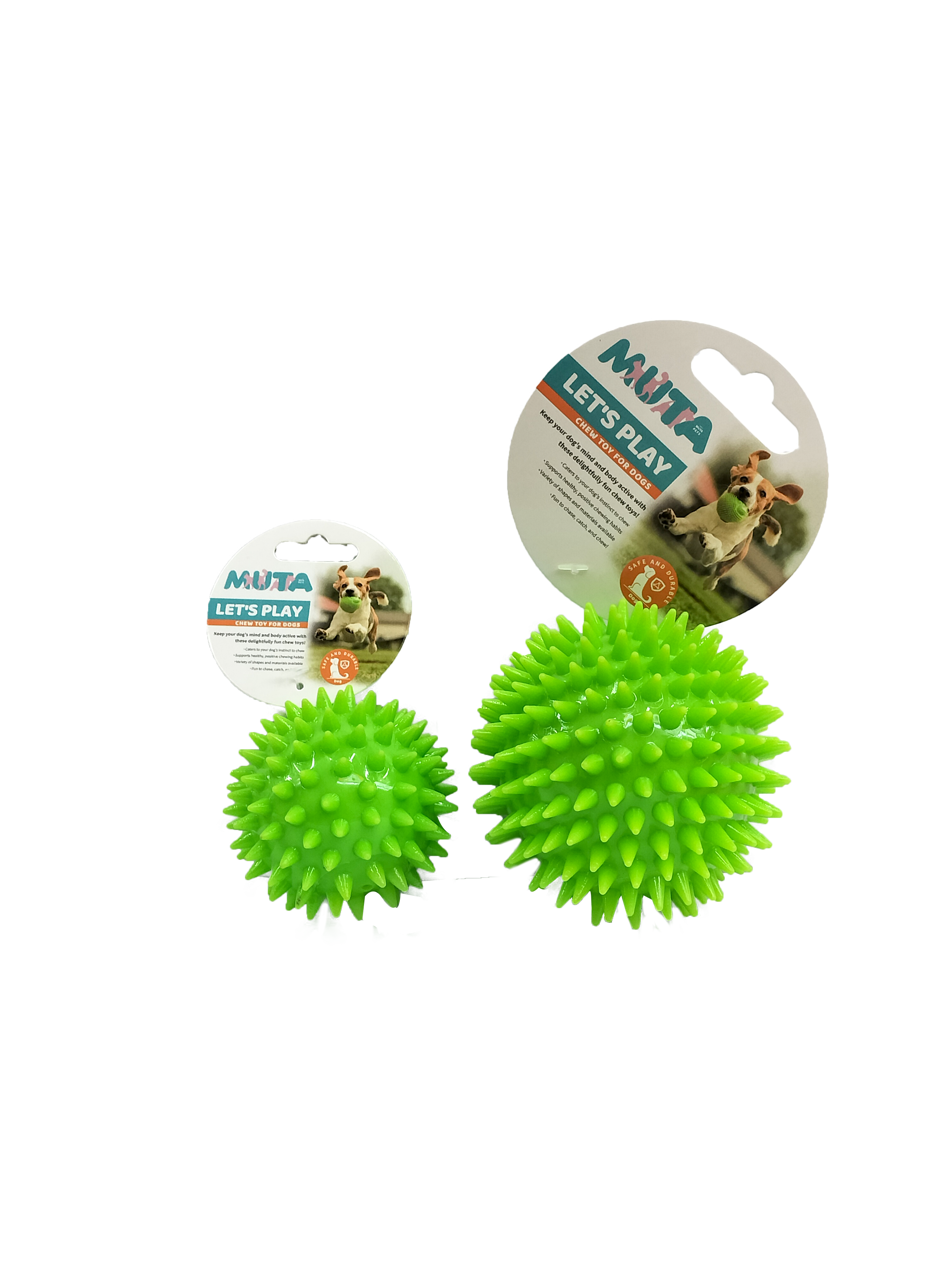 Creaking Spike Chew Toy - Green