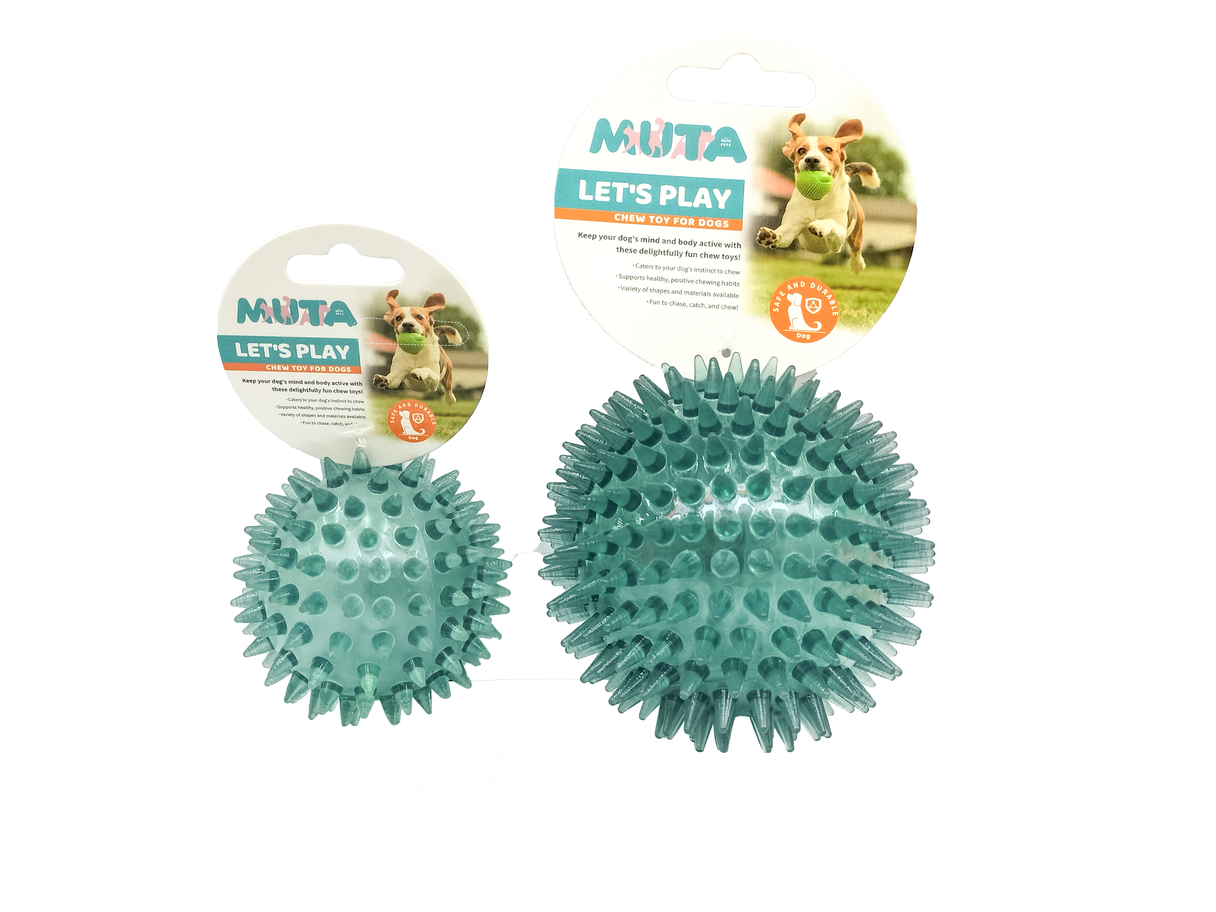 Creaking Spike Chew Toy - Teal