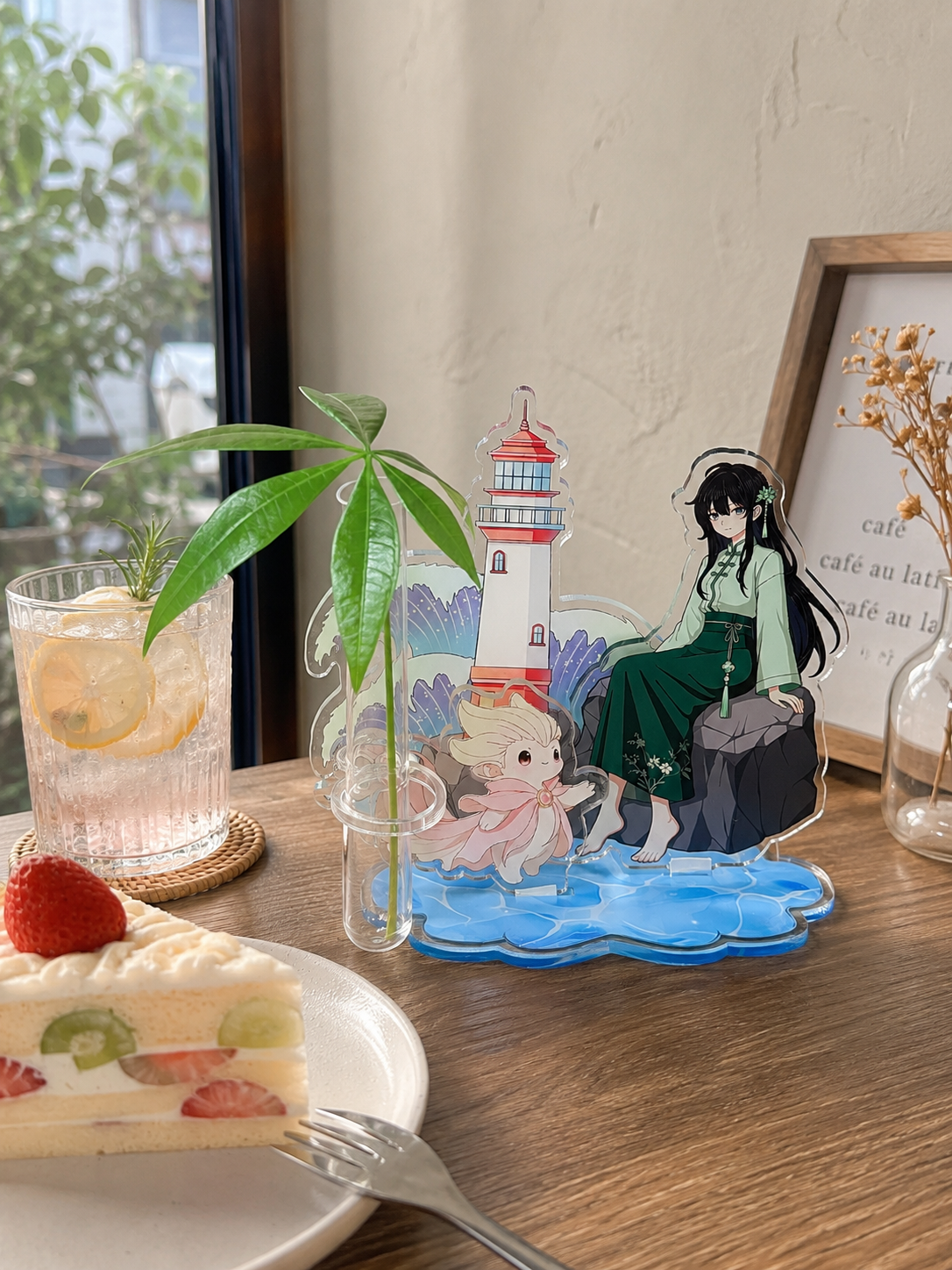 孤岛晚风《陪伴角》插花立牌