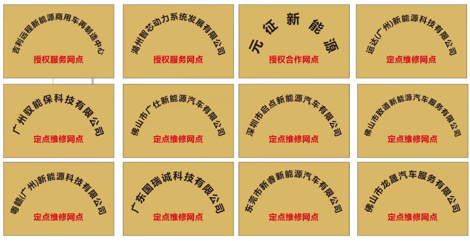 合作企业授权牌匾展示