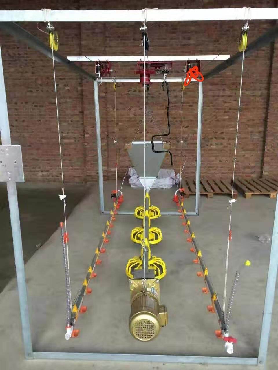 Chicken Feeding Pan System for Broilers view 1