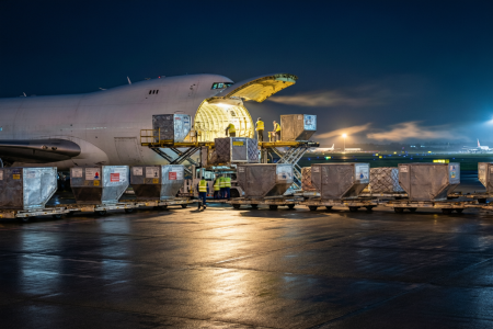 航空货运夜景