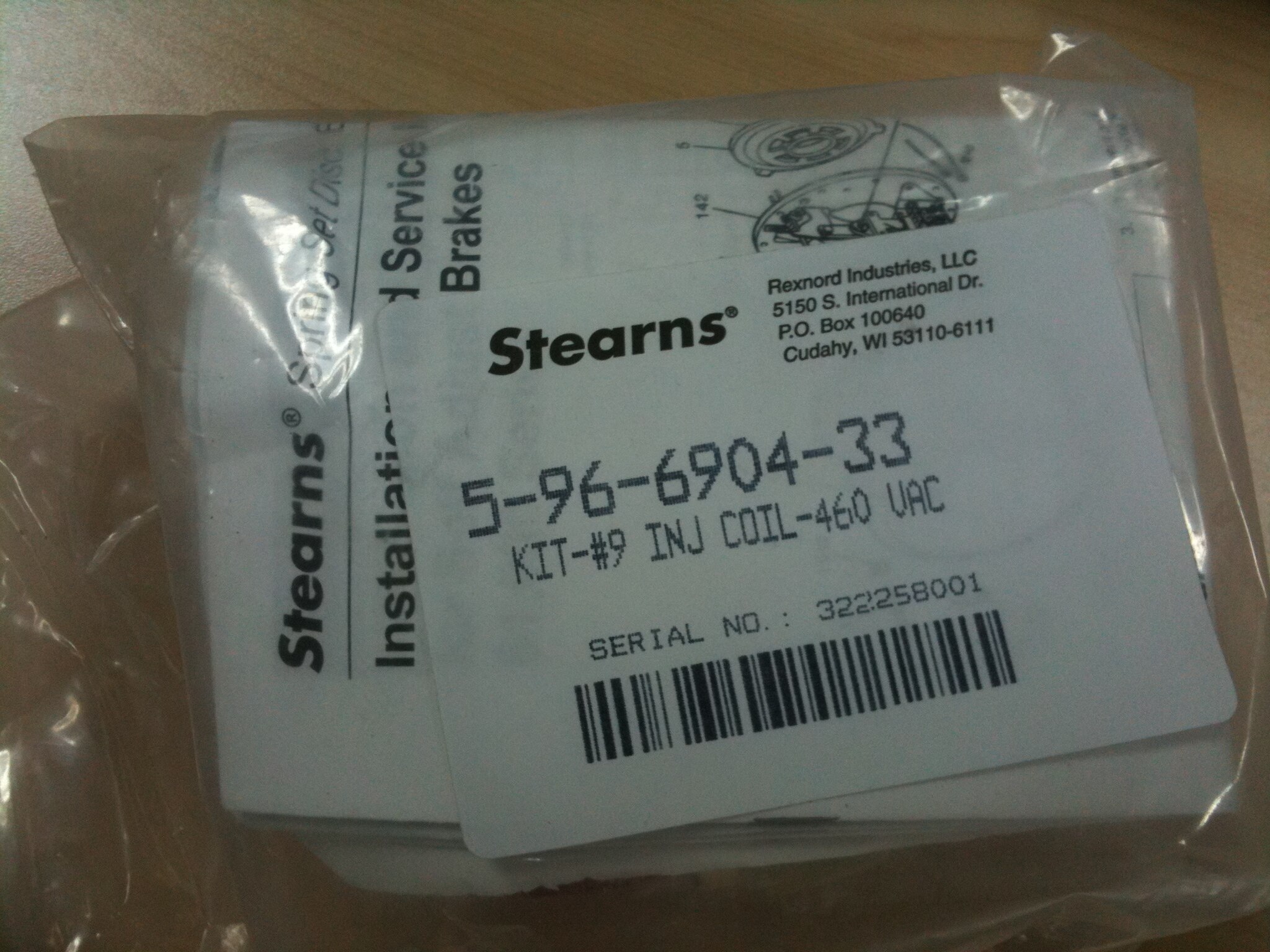 Stearns Coil Assembly PN 5-96-6904-33