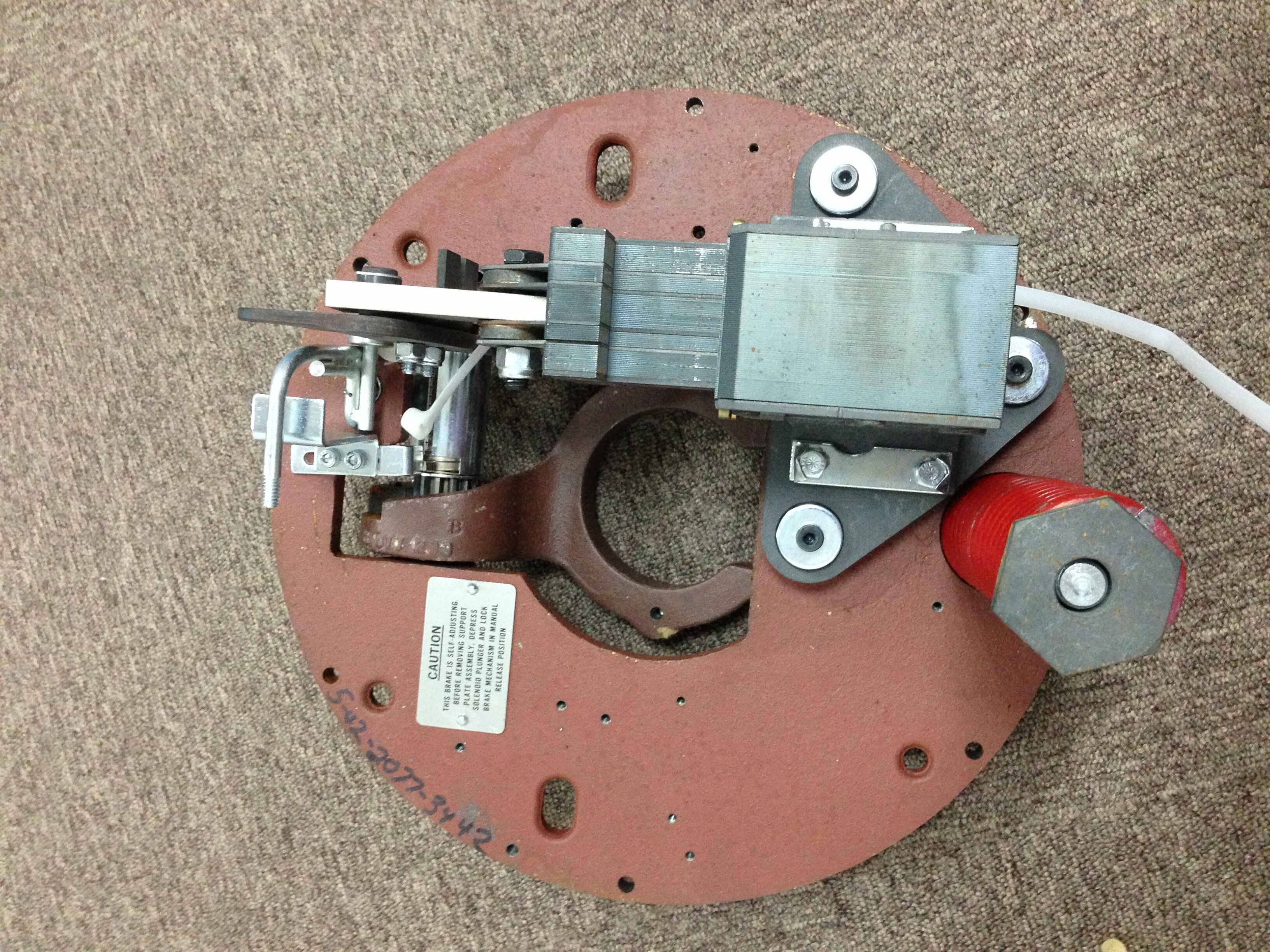 STEARNS support plate assembly, part number 5-42-2077-3442