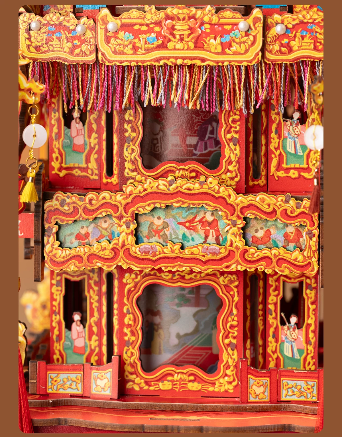 Buildable Wooden Ningbo Bridal Sedan Chair Music Box 4