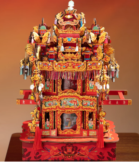 Buildable Wooden Ningbo Bridal Sedan Chair Music Box