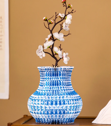 Vase Lamp — Blue & White