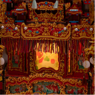 Buildable Wooden Ningbo Bridal Sedan Chair Music Box 2