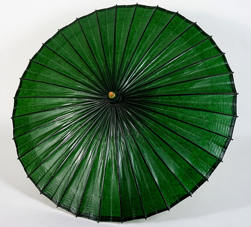 Intangible Cultural Heritage Handmade Tung Oil Paper Umbrella
Ancient dyeing craft, green canopy. Ancient style, suitable for rain and sun protection. 3