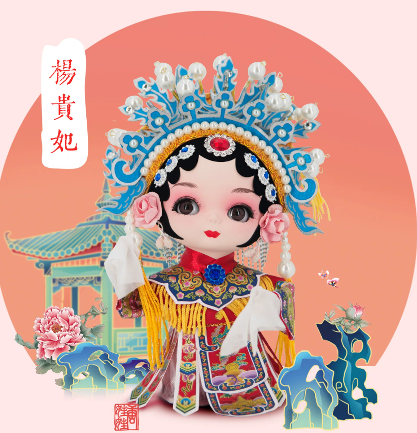 Chinese Silk Figurine, Peking Opera Doll 5