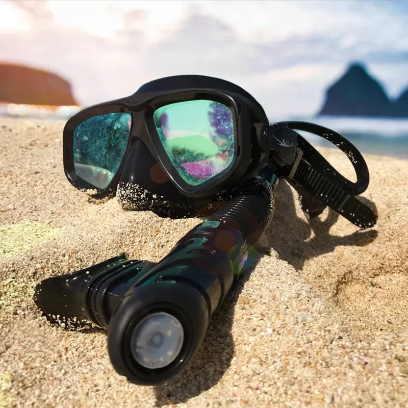 COCAS snorkel masks and tubes on the beach