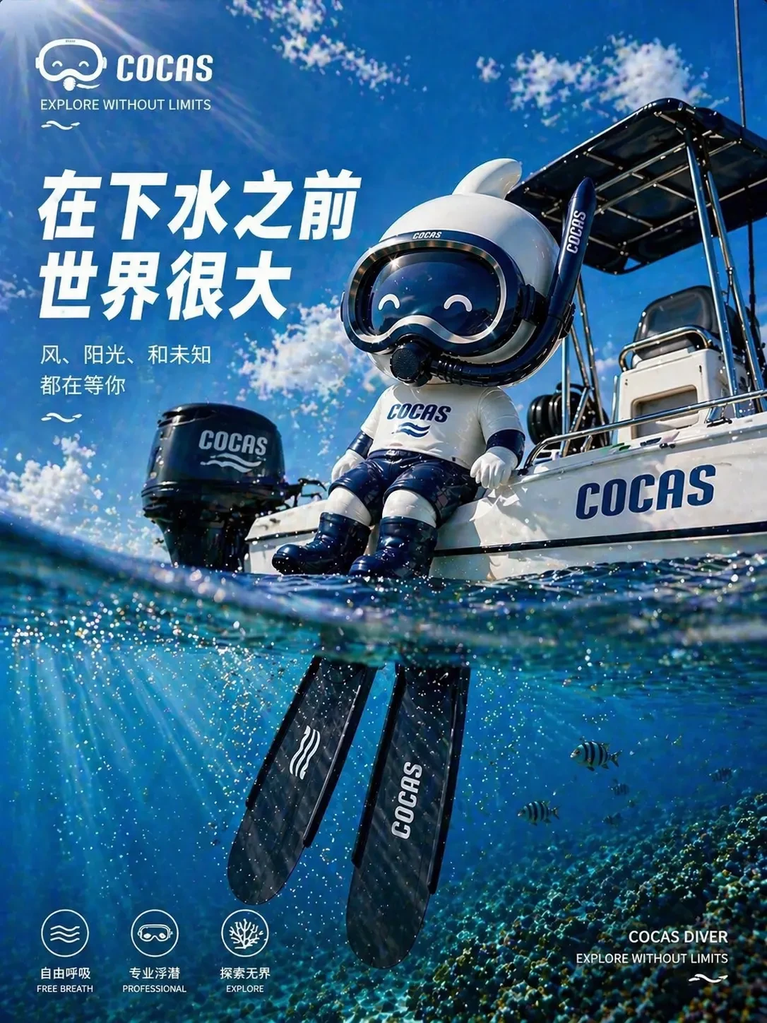 COCAS 品牌海报:下水之前,世界很大