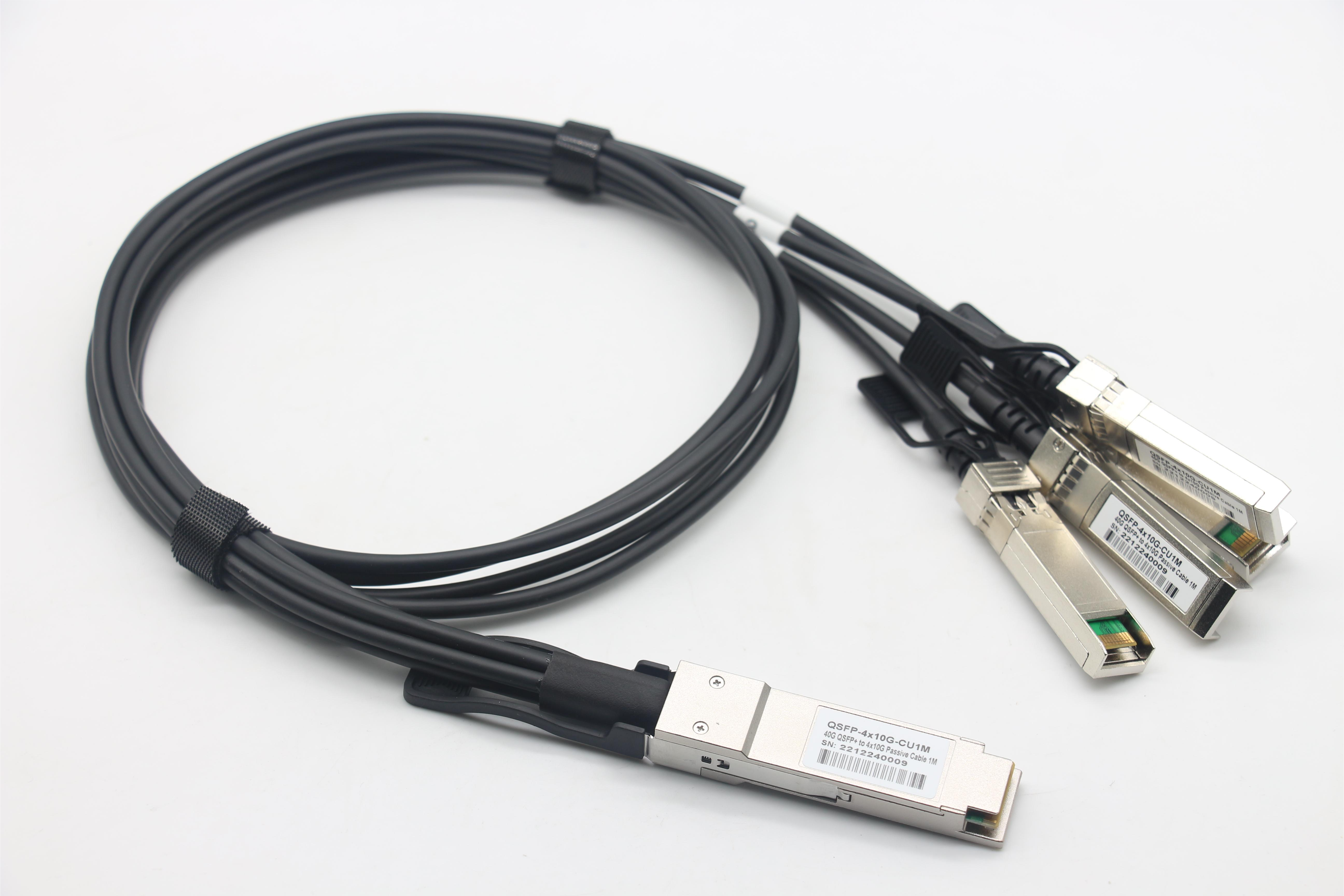40Q QSFP+ to 4x10G Passibe Cable