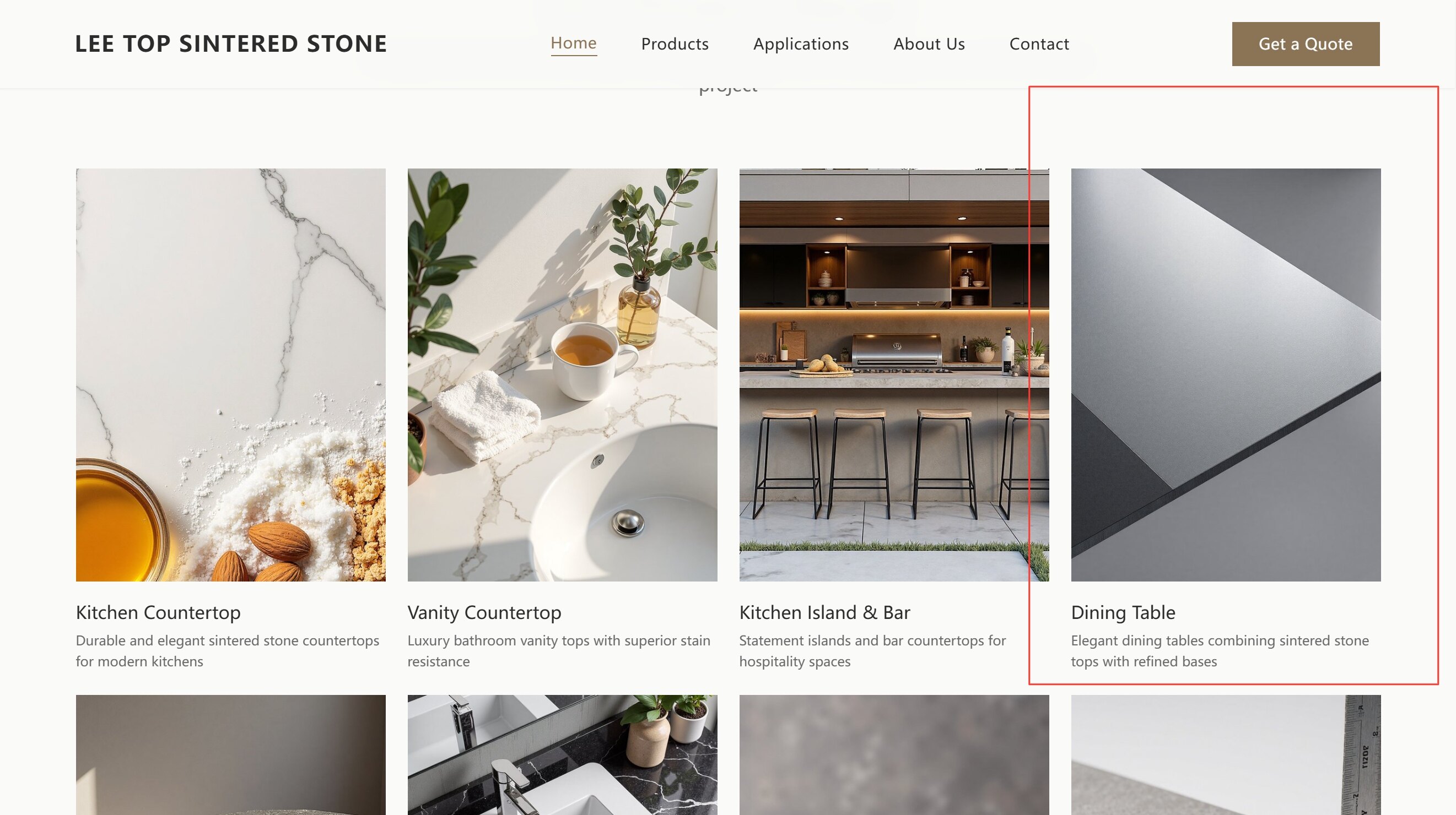 Sintered Stone Dining Table
