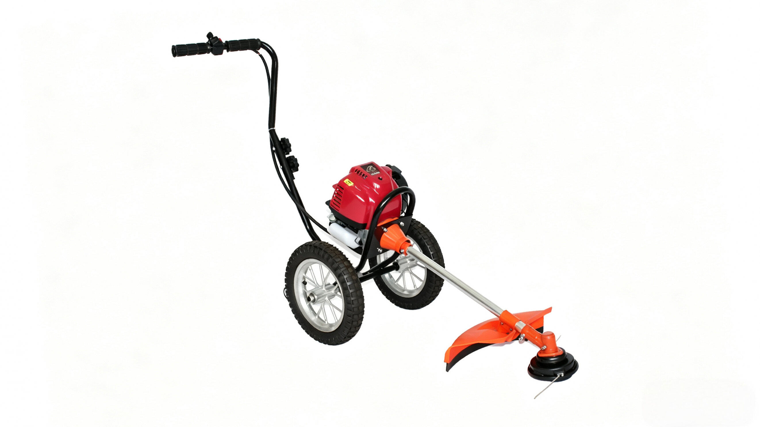 4 Stroke 35.8CC GX35 Gasoline Wheeled Hand Push Gasoline Brush Cutter Grass Trimmer Weeder