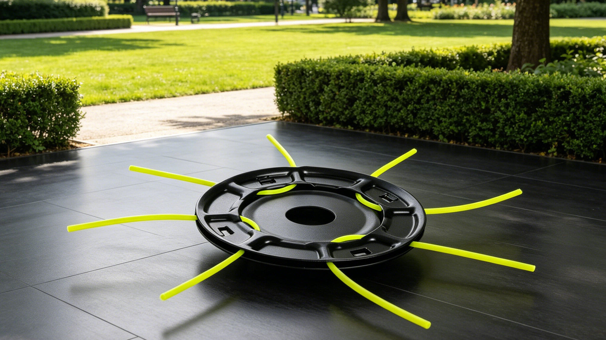 China Nylon String Cutting Grass Iron Universal Trimmer Head view 1