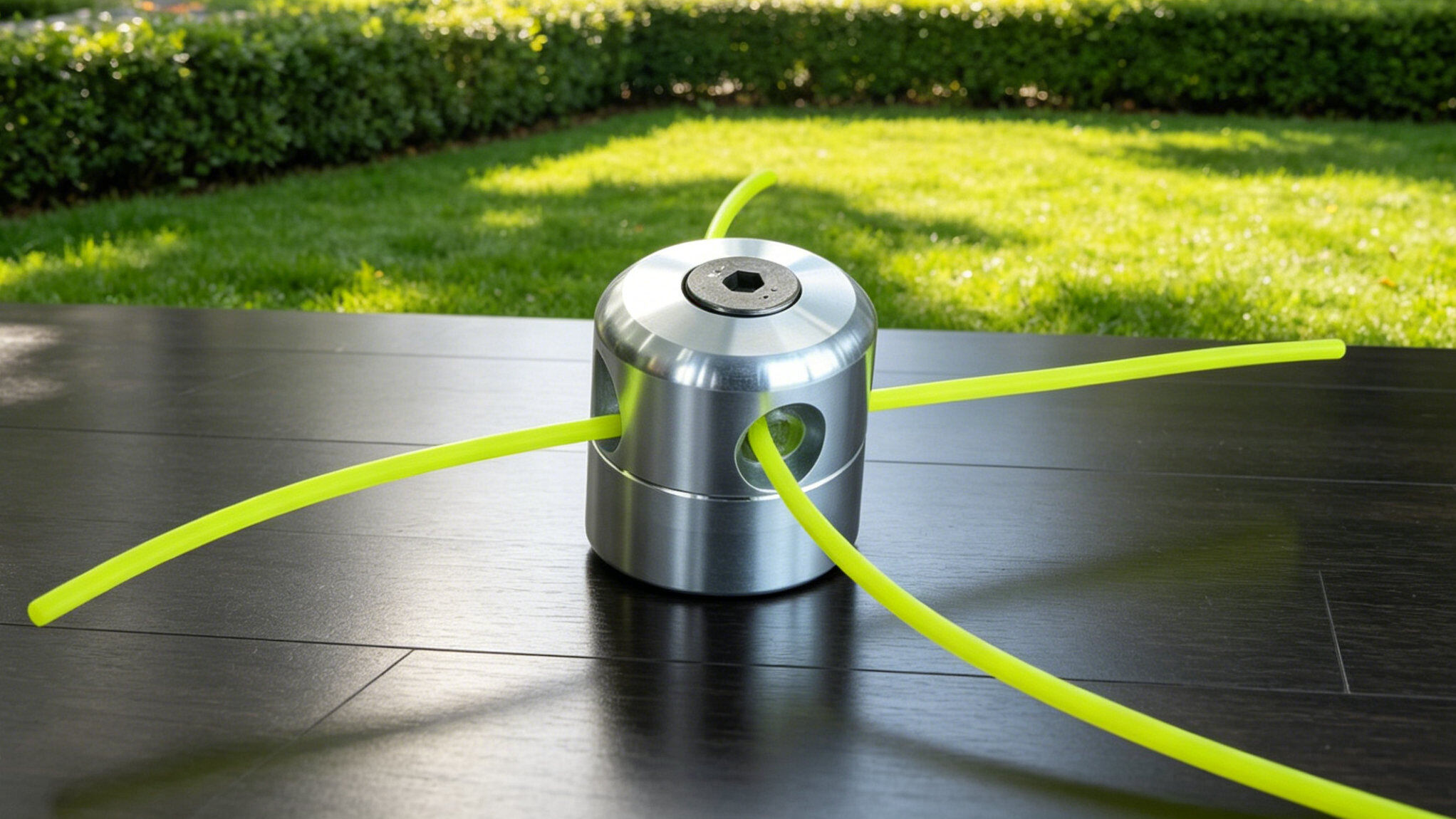 Aluminum Alloy Trimmer Head with 4 Square Trimmer Line Grass Cutting Head Brush cutter Spare Parts