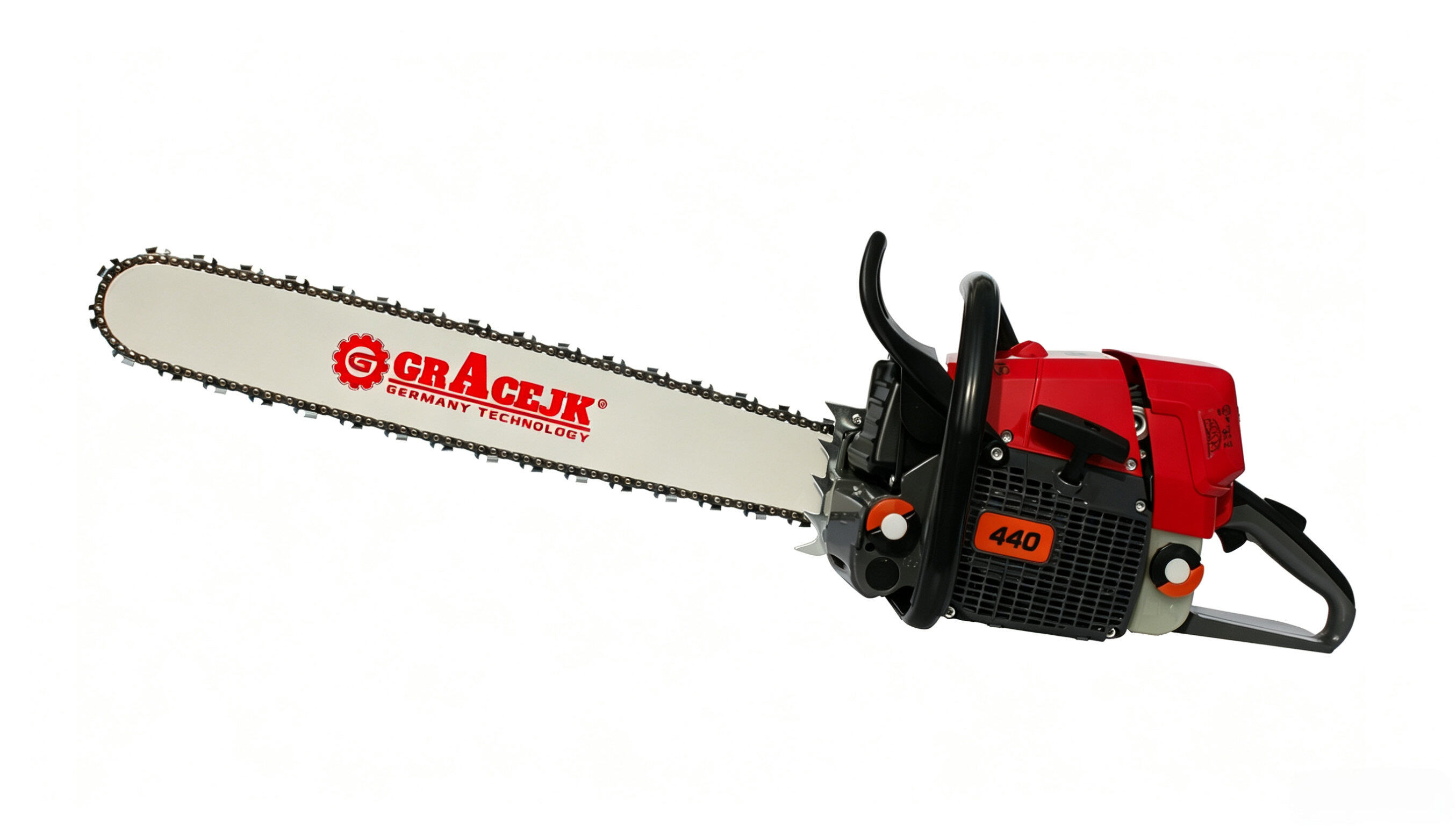 4.0kW Professional MS440 Gasoline Chain Saw Heavy Duty 70.7cc Logging Chainsaw