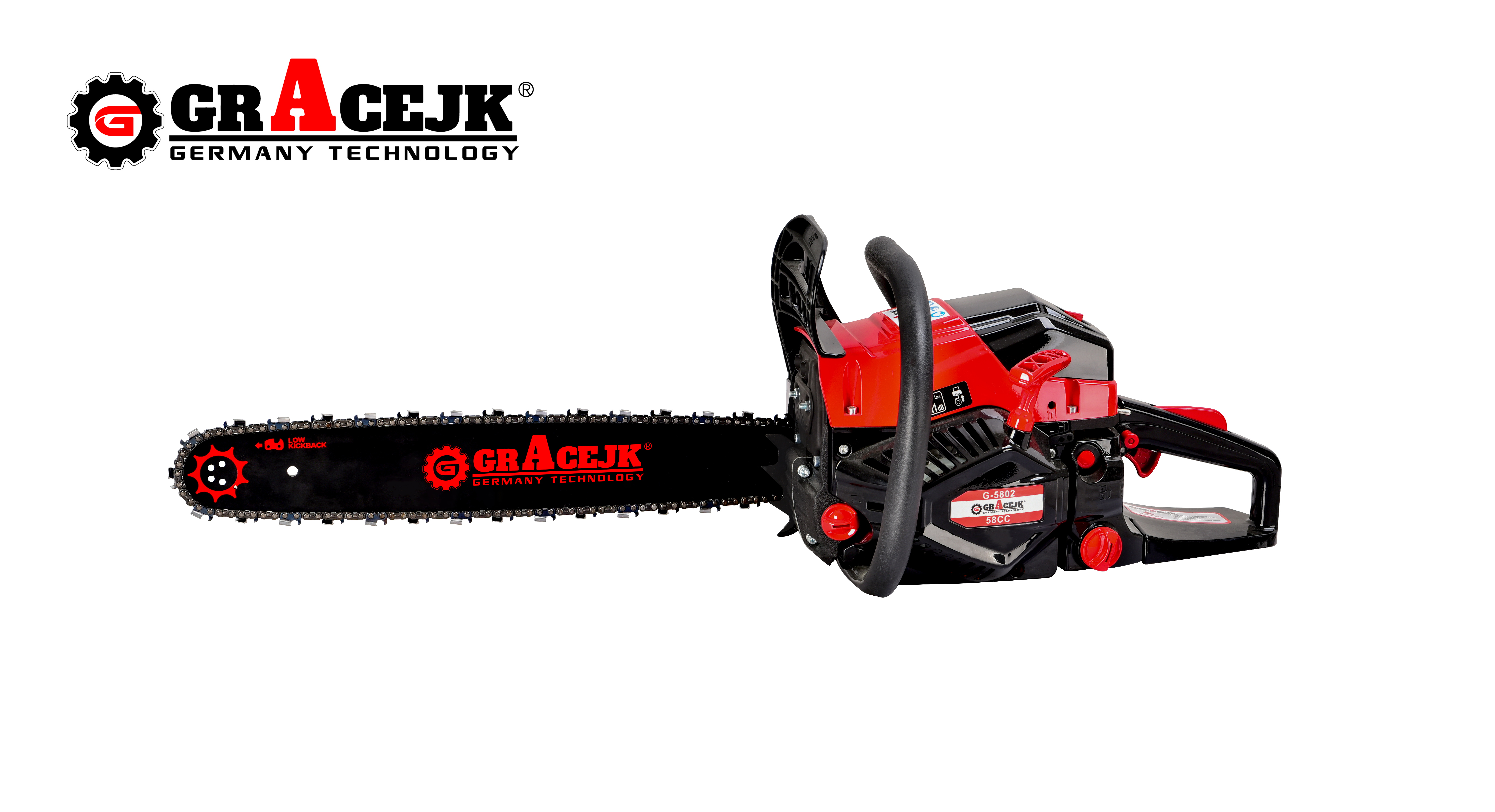 High Quality Chain Saw 58cc 2 Strokes Easy Start 20" Long Chain Petrol Chainsaw