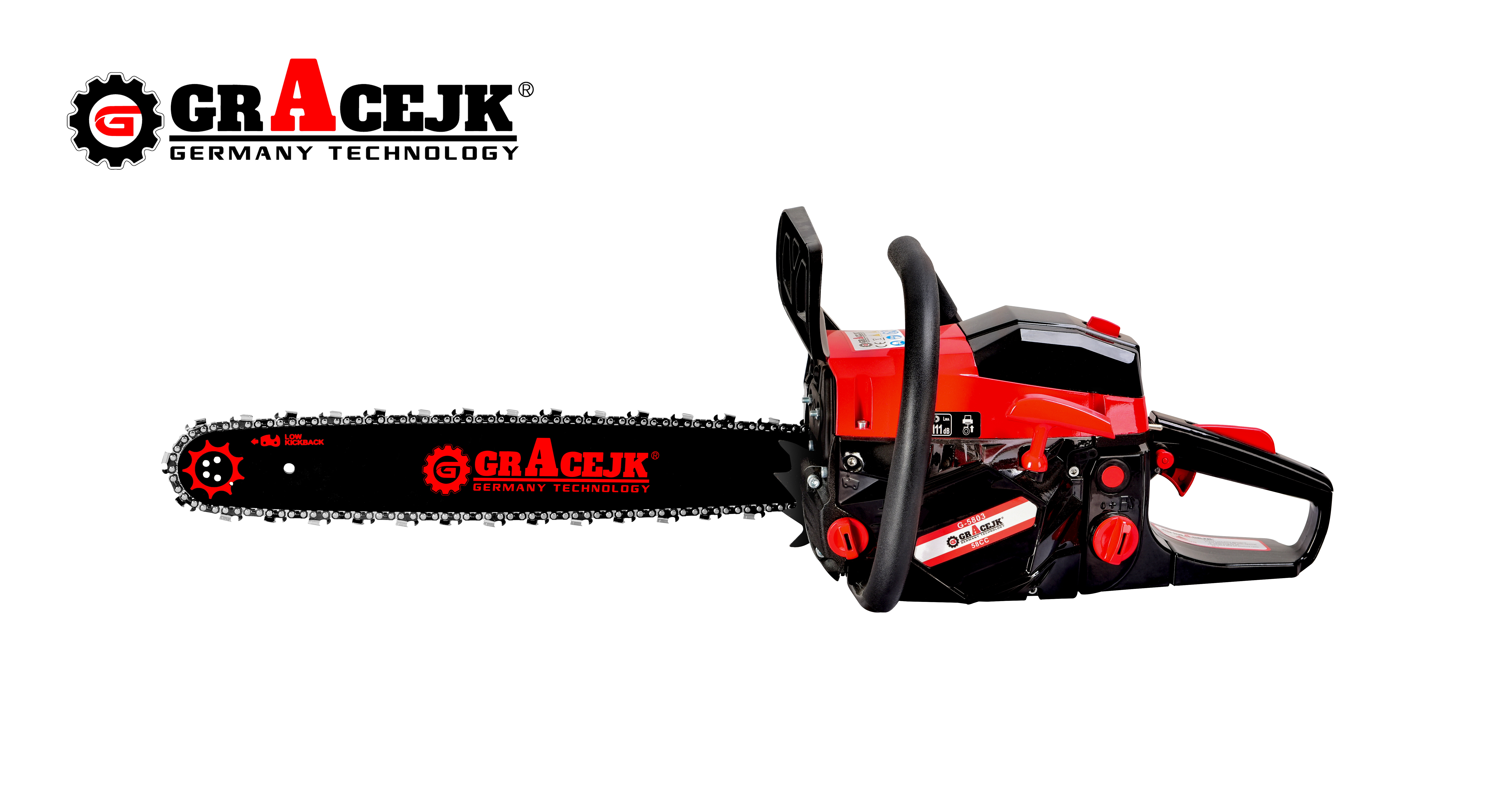 Customizable Professional Garden Tools Gasoline Chainsaw 58cc G5803 Chain saw