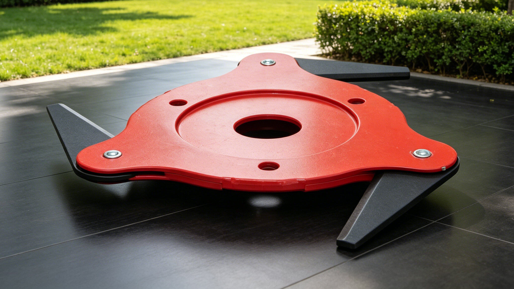 Trimmer head with durable and swing blades for efficient trimming and extended runtime.