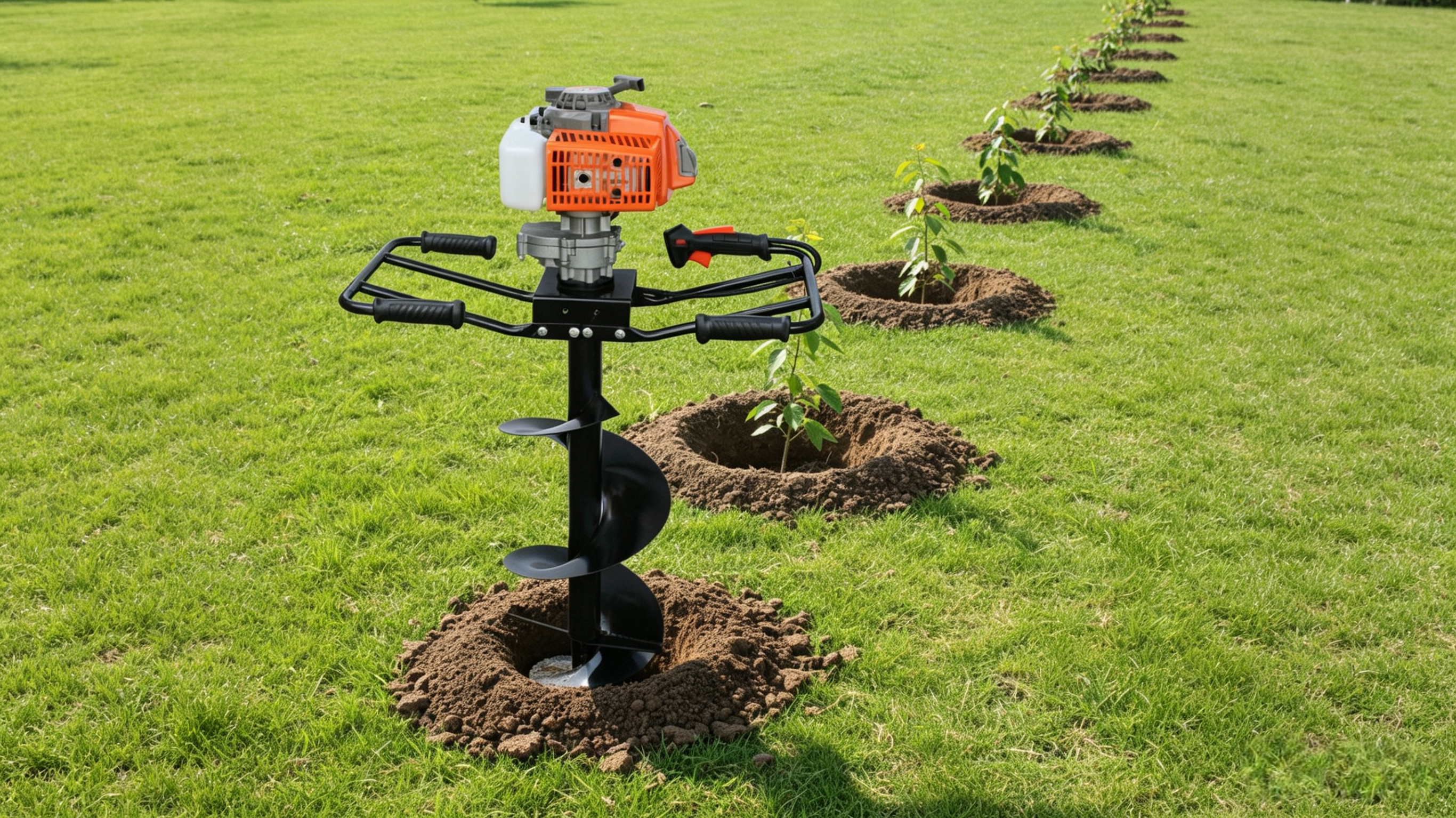 Gasoline-powered Heavy-duty Ground Drill Gasoline Engine Powered And Can Be Operated by Two People