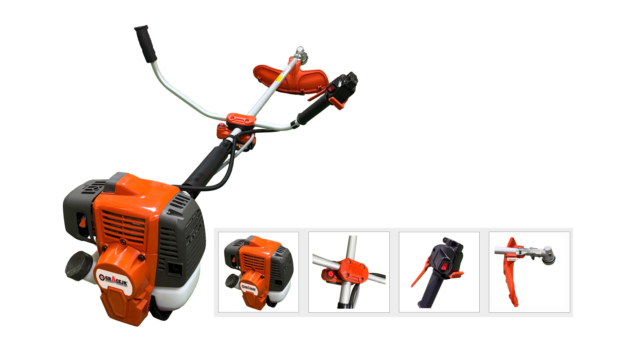 41.5cc Professional 2-Stroke Petrol Engine 541RS 541RST Brush Cutter