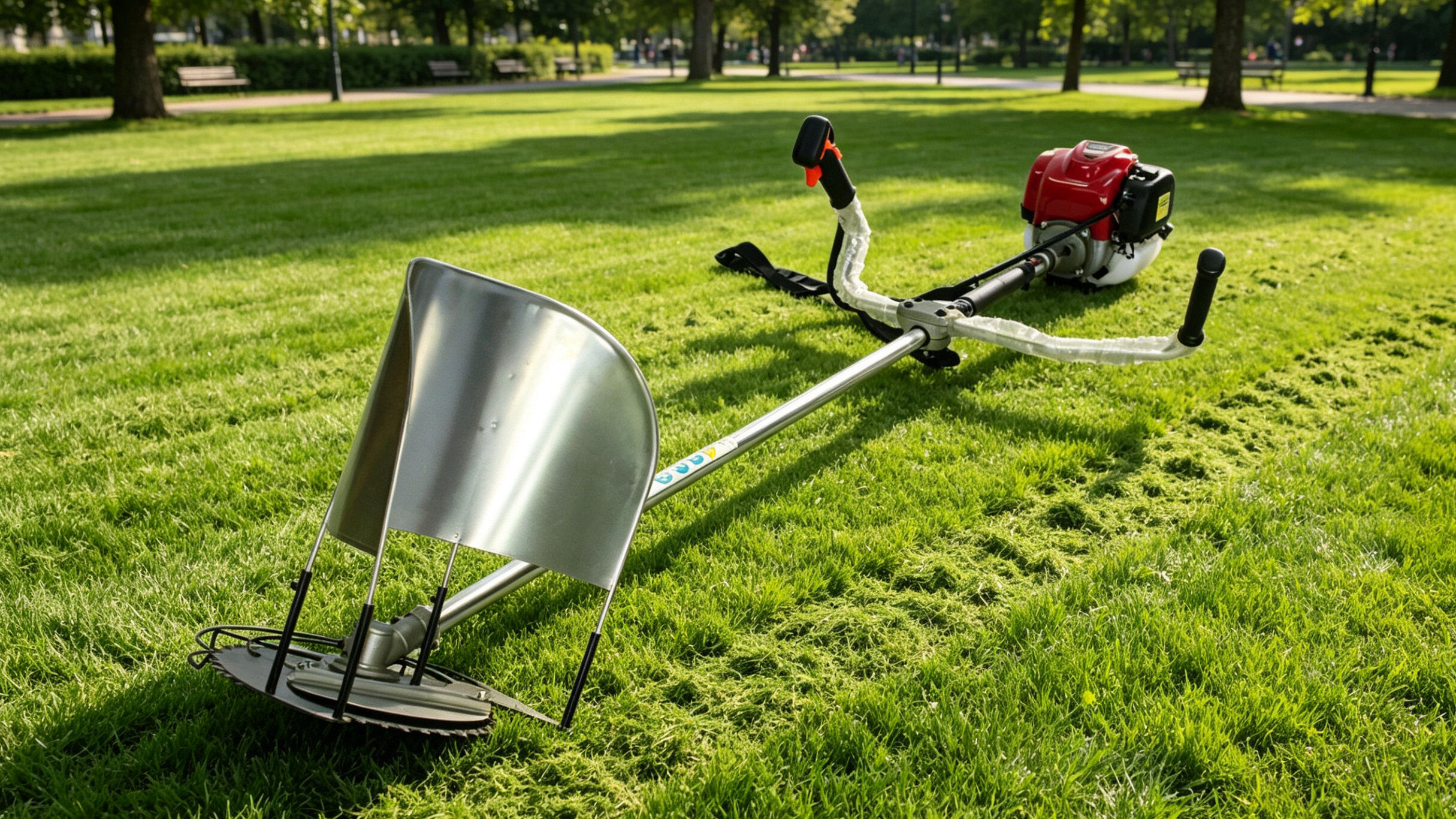 35.8CC 4 Stroke Rice Harvester Brush Cutter Grass Trimmer with 40T Metal Blades view 1