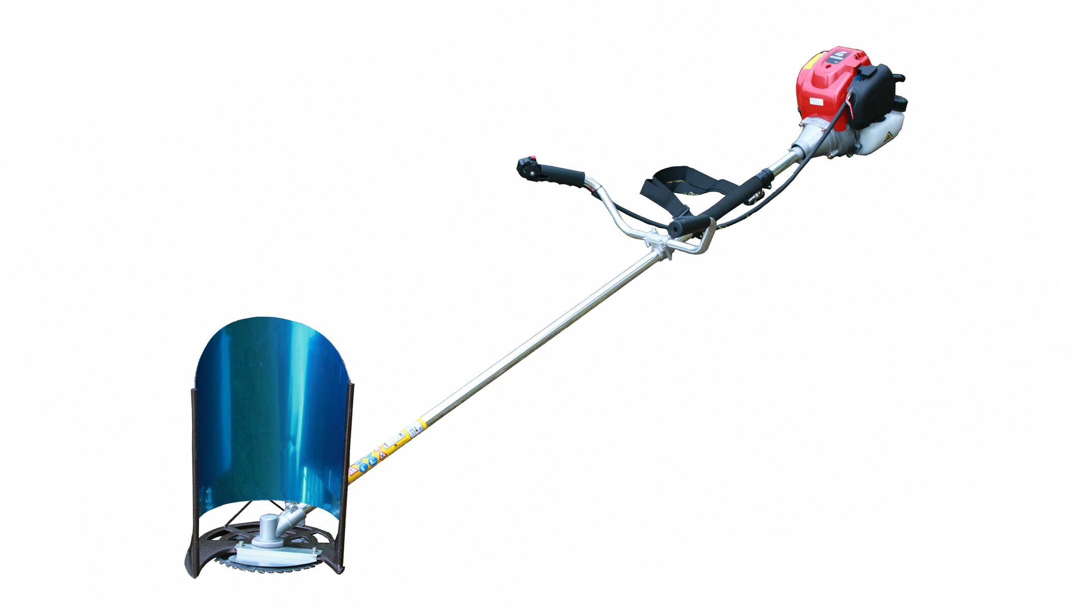 35..8CC 4 Stroke Engine Straight Shaft Brush Cutter Grass Trimmer Rice Harvester with Metal Blades