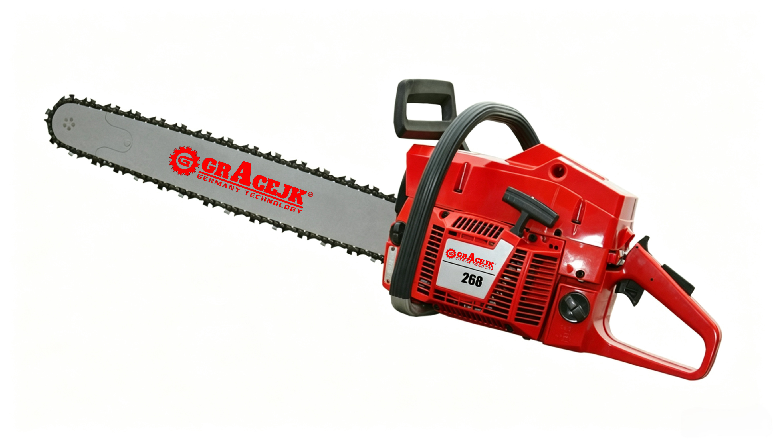 GRACEJK G268 (HUS 268) 67cc High Power Petrol Chainsaw 3.2kW Professional 61 268 Gasoline Chainsaw