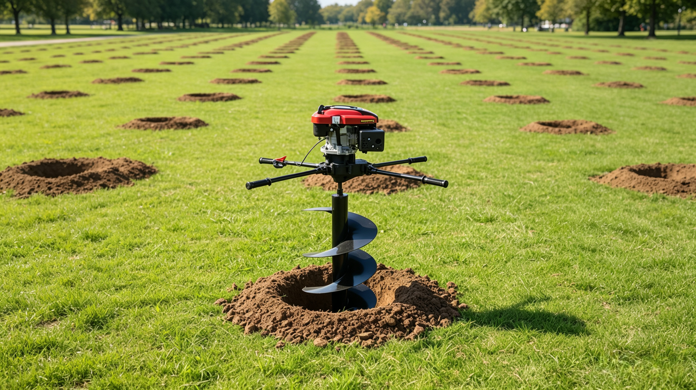 196cc Ground Drill 4-Cycle 6.5HP Loncin Engined Earth Auger Hole Digger