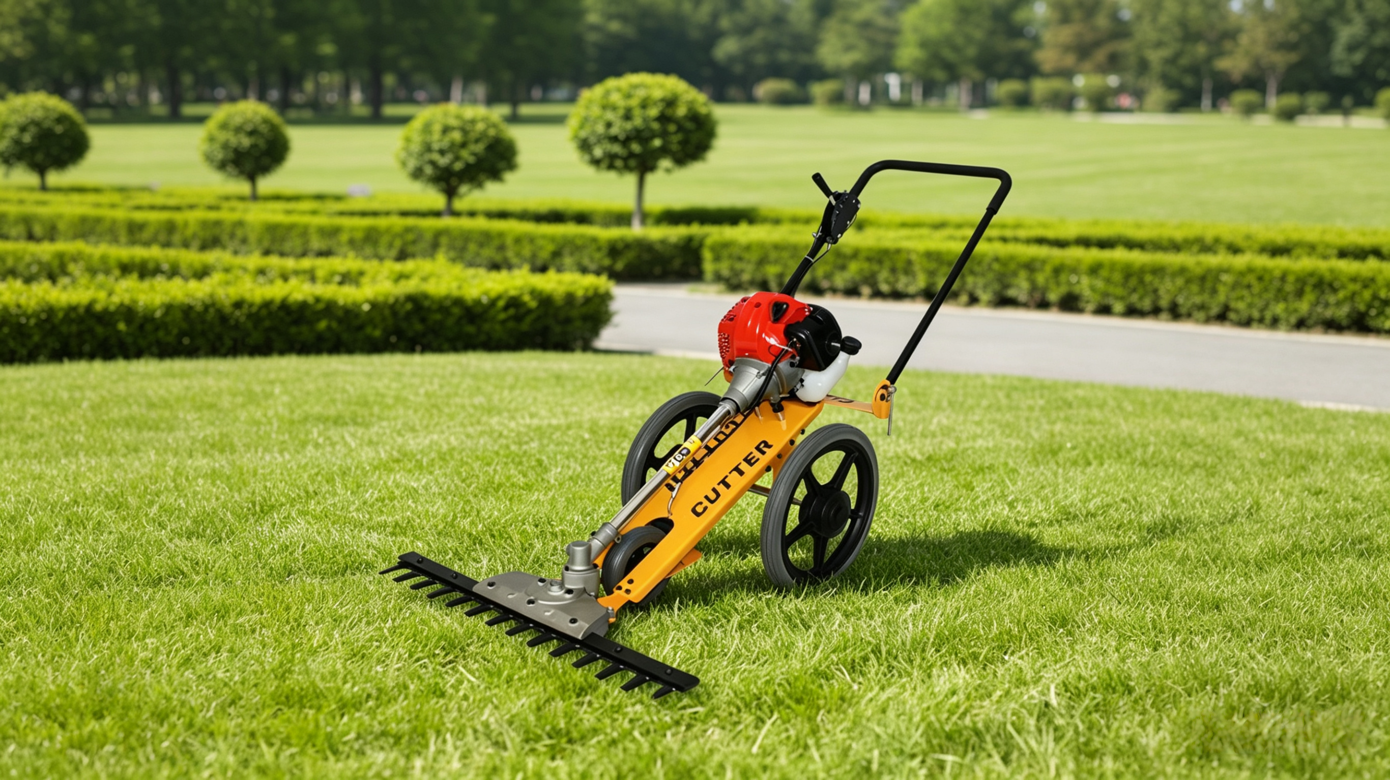Hand Push Type 2 Stroke 52CC Grass Trimmer with 700mm Length Blade