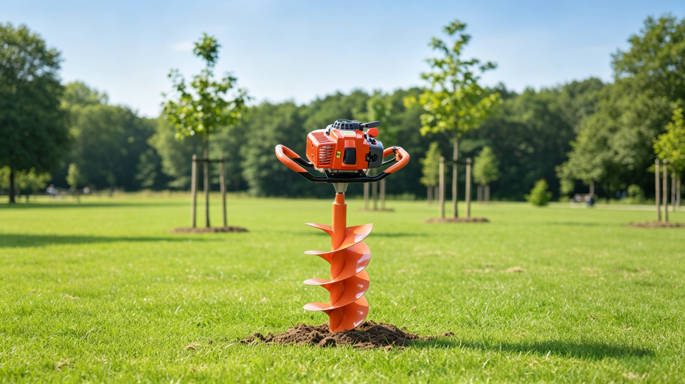 68CC Hand-Held Earth Auger Hole Digger Ground Drill view 1