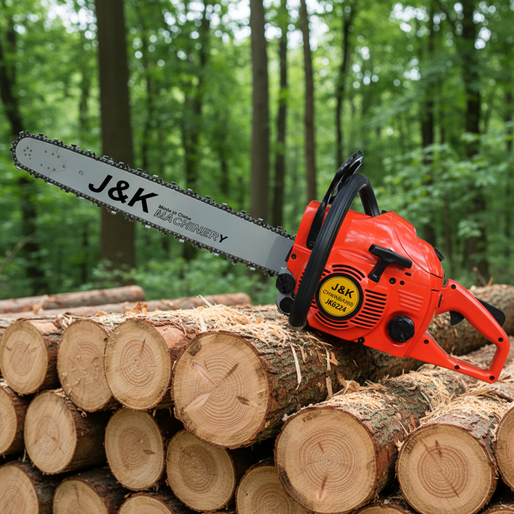 GRACEJK JK6224 Professional Heavy Duty 62cc Gasoline Chainsaw for Big Trees Cutting