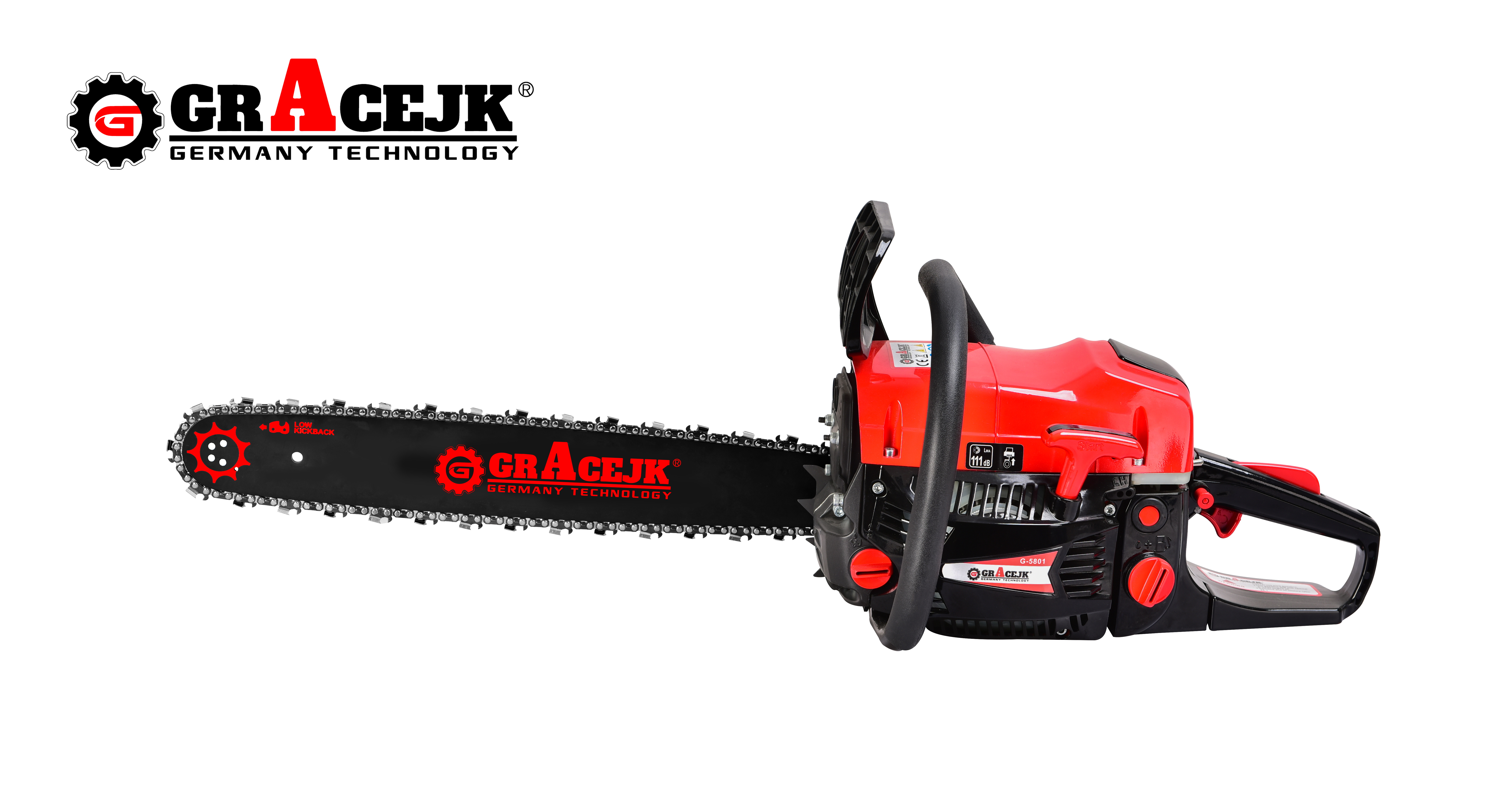 High Efficiency 58cc Chainsaw 2.5kw G5801 Gasoline Chain Saw