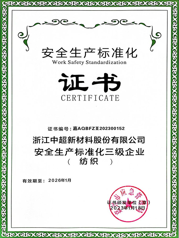 Safety Production Standardization Level 3 Enterprise